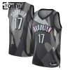 Camiseta Niños NBA Brooklyn Nets Dennis Schroder 2024-25 Nike City Edition Gris Swingman